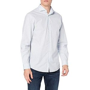 SELECTED HOMME heren slhslimsel-flow shirt Ls Aop B Noos businesshemd