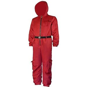 Zölibat Squid-warmterpak, verschillende maten voor volwassenen, rode overall met capuchon en riem, game, waken, kostuum