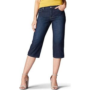 Lee Dames Relaxed Fit Capri Pant Jeans, lagoon, 44