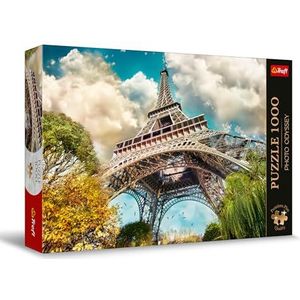 Trefl Premium Plus Quality - Puzzle Photo Odyssey: Eiffeltoren in Parijs, Frankrijk - 1000 stukjes, Unieke fotoserie, Perfect passende elementen, voor volwassenen en kinderen vanaf 12 jaar