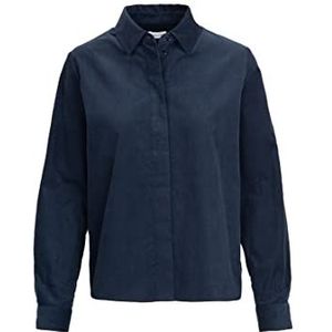 Seidensticker Damesblouse - modieuze blouse - gemakkelijk te strijken hemdblouse met hemdblousekraag - regular fit - lange mouwen - 100% katoen - babykoord