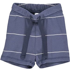 Müsli by Green Cotton Stripe Rib Shorts Baby Broek Casual Kinderen, Indigo, 80 cm