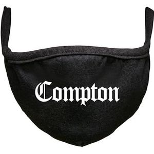 Urban Classics Compton Face Mask Dagelijkse maskers, Zwart, Eenheidsmaat, Unisex Volwassenen, Zwart, Eén maat