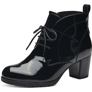 MARCO TOZZI dames 2-25109-41 Lace Boot Heel, Black Patent, 42 EU