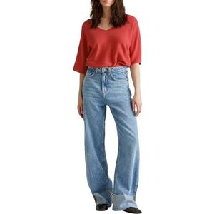 United Colors of Benetton T-shirt met V-hals M/M, Rood, M