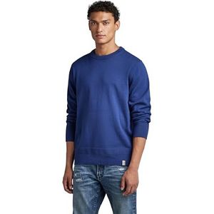 G-STAR RAW Heren Essential Performance Knit Pullover Sweater, Blauw (balpen Blue D327-1822), M, Blauw (Ballpen Blue D327-1822), M