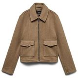 Vero Moda - Vmsafir Short Jacket Ga Noos - Jas - Fossil/Melange - Dames