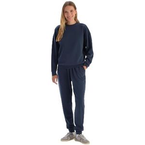 Dagi Navy Modal Joggingbroek voor dames, XL, Donkerblauw, XL