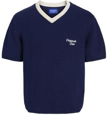 Jack & Jones - Trui - Nachtblauw - Knitwear - V-hals