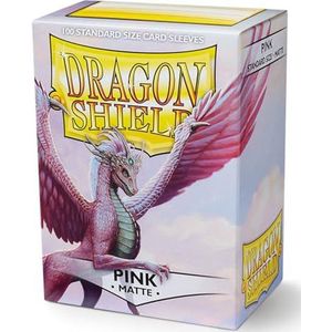 Dragon Shield Mat - Pink (100ct) - Geschikt voor Magic the Gathering, Fortnite - 200 kaarthoezen - PVC-vrij