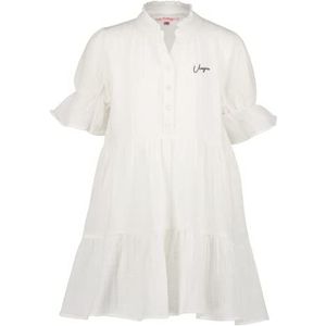 Vingino Girls's PEMMA Casual Dress, Real White, 10, echt wit