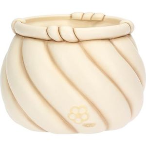 THUN - Grote pot Twist - keramiek - Collectie Lentetuin - 27,6 x 27,6 x 20,7 cm