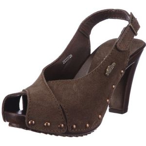 s.Oliver Casual klompen en muiltjes voor dames, Bruin Braun Mocca 304, 38 EU