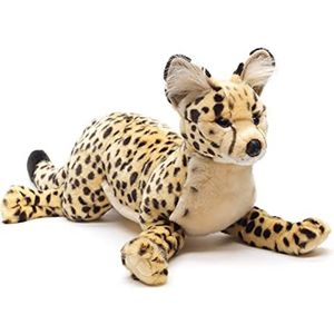 Uni-Toys - Savanna-kat, liggend - 60 cm (lengte) - pluche servies - pluche dier, knuffeldier