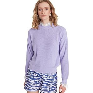 Trendyol Acryl Trui - Paars - Regular M Paars, Paars, M