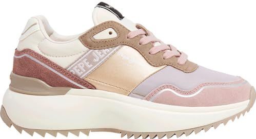 Pepe Jeans - PLS60042 - Sportschoenen - Roze - Leer - Casual