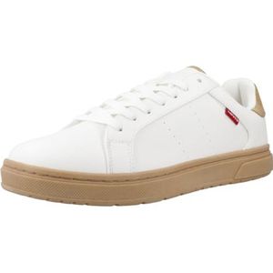 Levi's Heren Piper Sneakers, Regular White, 44 EU smal, Regular White, 44 EU