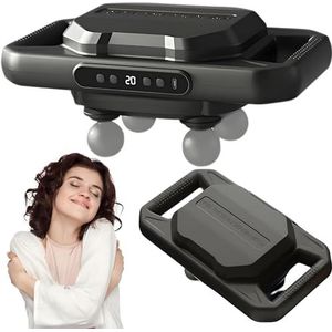 PARENCE. - Krachtige 4-kops lichaamsmassager – 20 intensiteitsniveaus – 6 pulsmodi – USB-C opladen – zwart of wit