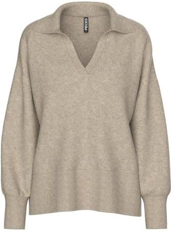 Pieces - Malou - Trui - V-hals - Lange Mouwen - Regular Fit