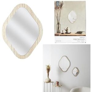 Home Deco Factory Decoratieve spiegel Elio ruit van hout, hoogte 34 cm