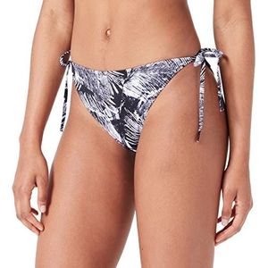 Calvin Klein Bikinibroekje met strikprint voor dames, Ip Palm Collage Zwart Aop, M