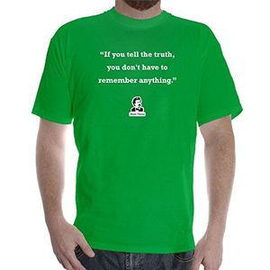 Epsion Heren Bedrukt Katoen T-Shirt Tee Shirts Design Mark Twain Quote: Remember
