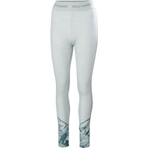 Helly Hansen Dames LIFA Merino Midweight Graphic Base Layer Broek, 463 Green Mist Mountain Camo a, XS