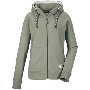 G.I.G.A. DX Dames Casual sweatjack met capuchon GS 50 WMN SWT JCKT GOTS, seagrass, 34, 41456-000