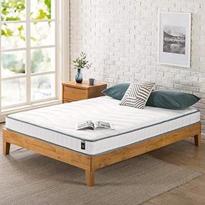 Zinus Matras 90 x 190 cm, matrashoogte 15 cm, matras van traagschuim en veren, hybride matras