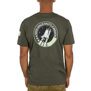 Alpha Industries Space Shuttle T Shirt voor Mannen Dark Olive
