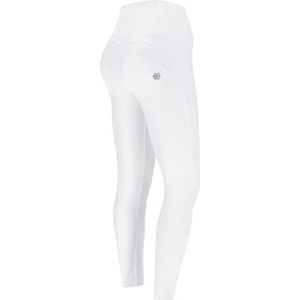 FREDDY - WR.up® Superskinny 7/8 broek met hoge tailleband van kunstleer - Special Edition, Wit, XL