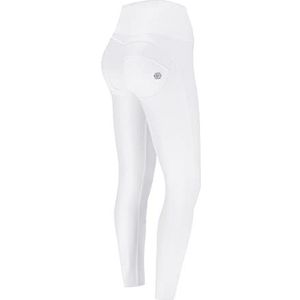 FREDDY - WR.up® Superskinny 7/8 broek met hoge tailleband van kunstleer - Special Edition, Wit, XL