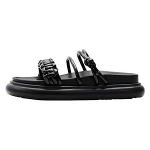 Desigual Dames Shoes_Boat_Tubular sandaal, zwart, 38 EU, zwart, 38 EU