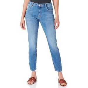 Pinko Sabrina Skinny Denim Blue Stre Jeans voor dames, Pje_wassen helder, 24