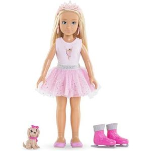 Corolle Girls - Valentine Ballerina set, modepop, 28 cm, 4 accessoires, vanaf 4 jaar, 9000600230