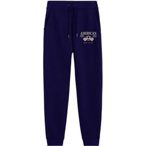 AMERICAN COLLEGE USA Joggingbroek voor jongens en meisjes, uniseks, kinderen, Marineblauw, 10 ans