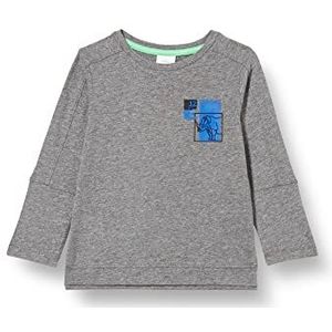 s.Oliver Junior Boy's T-shirts met lange mouwen, grijs, 104-110, grijs, 104 cm