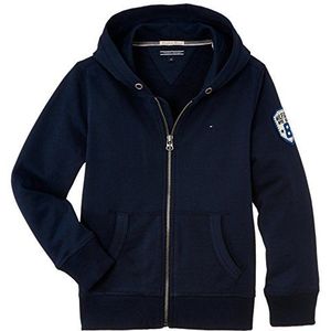 Tommy Hilfiger jongens capuchontrui MAX HD ZIPTHRU HWK L/S, effen