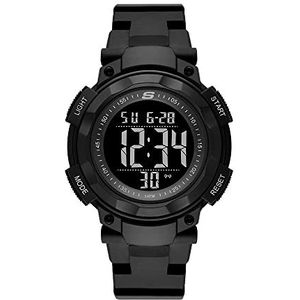 Skechers Ruhland Digitaal Polyurethaan Horloge, zwart, voor heren, SR1146