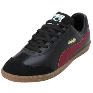 PUMA Unisex King 21 IT voetbalschoen, zwart-donker karmozijnrood, 4.5 UK, Puma Zwart Donker Crimson, 37.5 EU