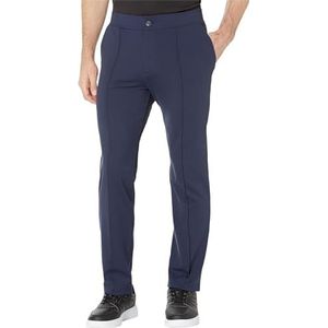 Skechers Heren Go Walk Slip Ins rekbare rechte been Pintuck Zip Fly Broek, Blauwe Iris, 3XL