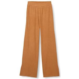 s.Oliver Geribde broek voor meisjes met brede pijpen, bruin, 176 cm