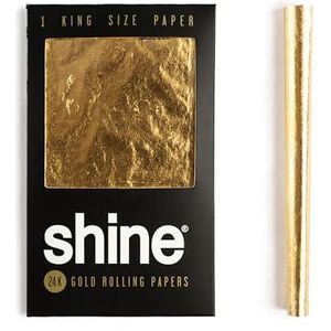 Shine 24K gouden rolpapier - King Size 1-vel Pack - 1x Gold Blunt Papier - hoogwaardig gouden vloeitje