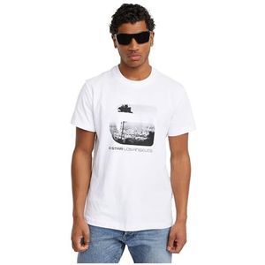 G-STAR RAW La R T T-shirt voor heren, wit (White D25703-c336-110), S