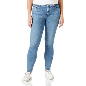 7 For All Mankind Hw Skinny Slim Illusion met verfraaide Squiggle jeans voor dames, Lichtblauw, 56