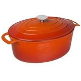 Vogue GH312 Ovale Braadpan - 6 Liter - Oranje - Horeca & Professioneel