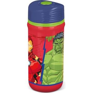 Marvel Avengers Hulk Iron Man 390 ml kunststof drinkfles met druppelsluiting