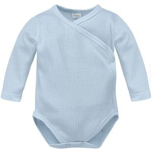 Pinokio Wikkelbody Lovely Day, blauw, geribbeld, unisex 50-68 (56), Blue Ribbed Lovely Day, 56 cm