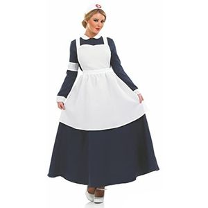 Fun Shack Florence Nightingale Kostuum Volwassen Historische Victoriaanse Oorlogsverpleegster Halloween Kostuums Voor Vrouwen Klein