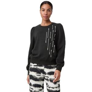 Taifun Sweatshirt voor dames, Zwart met patroon., 44